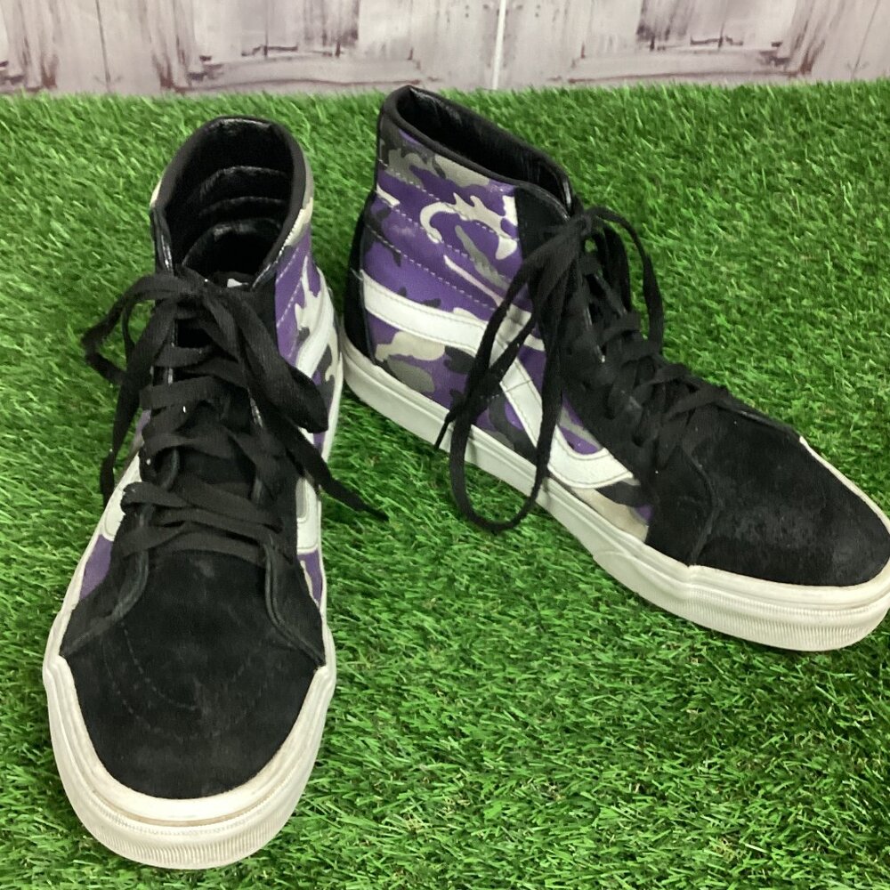 Vans Purple Camo Hi Top SK8-Hi Reissue Pop Heliotrope 9.5